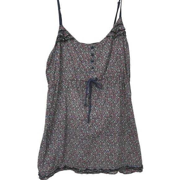 Mossimo Target Women Sleeveless Boho Hippie Babydoll Tank Top Mini Blue Size XXL - Picture 1 of 7